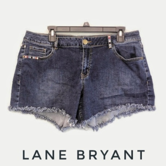 Lane Bryant Pants - Lane Bryant cutoff girlfriend shorts sz 14 stretch